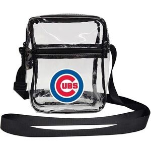 Cubs Transparent Crossbody Bag with Black Strap